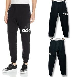 180 Adidas | EUC Men’s Black Jogger Sweatpants with Tapered Fit (size L)
